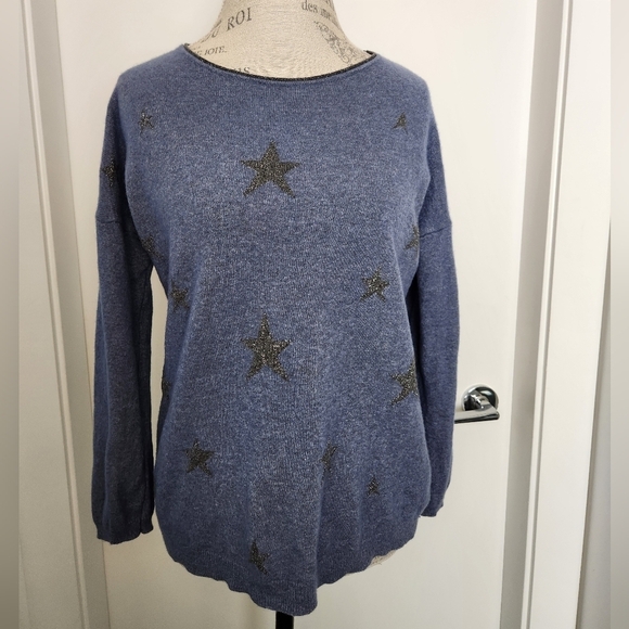 Wool Cashmere Sweater Stars - Picture 1 of 8